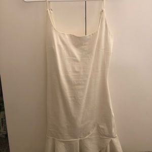White mini dress